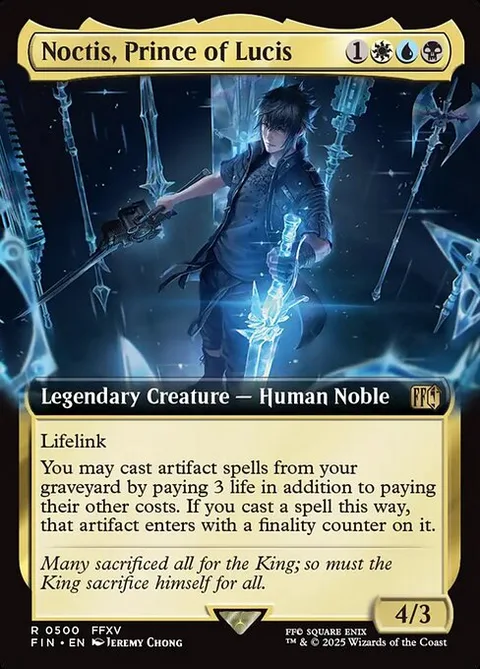 Noctis, Prince of Lucis, carte 500 de Final Fantasy