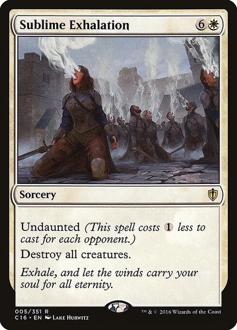 Sublime Exhalation, card 5 from Commander 2016