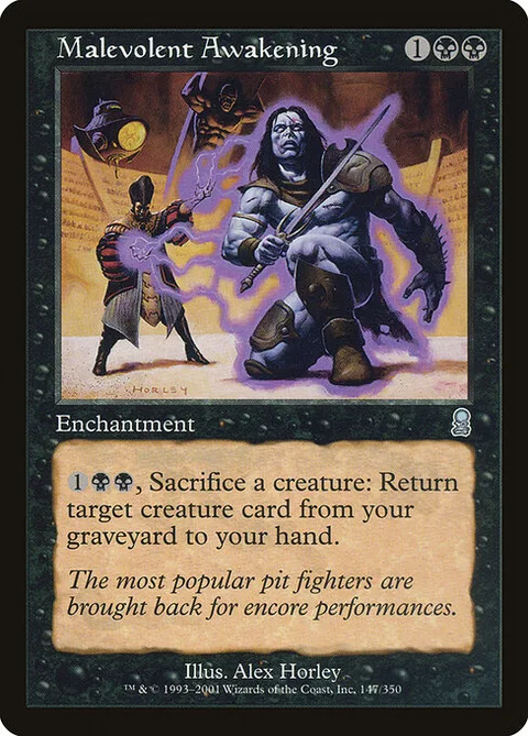 Malevolent Awakening, carte 147 de Odyssey