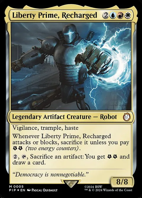 Liberty Prime, Recharged, card 5 from Fallout