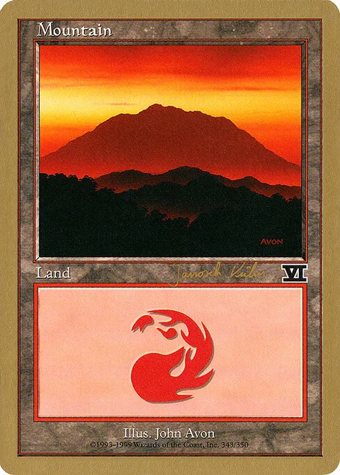 Mountain, carte jk343 de World Championship Decks 2000