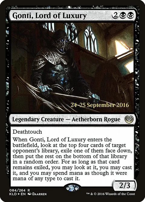 Gonti, Lord of Luxury, carte 84s de Kaladesh Promos
