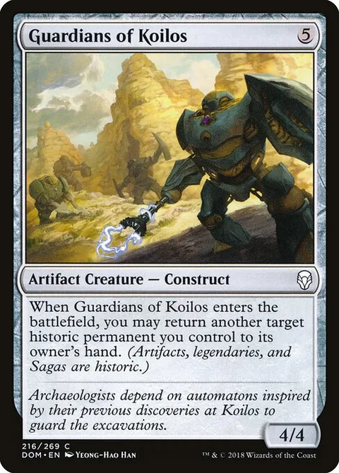 Guardians of Koilos, card 216 from Dominaria