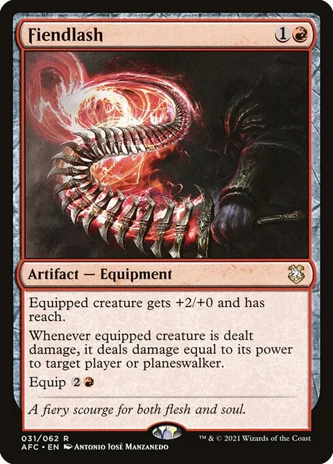 Fiendlash, card 31 from Forgotten Realms Commander
