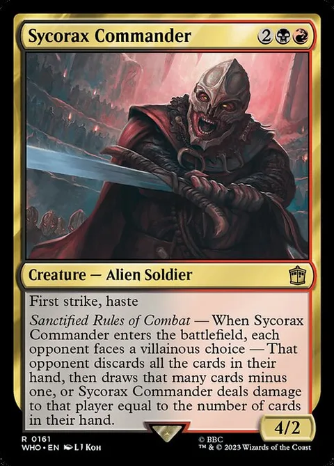 Sycorax Commander, carte 161 de Doctor Who