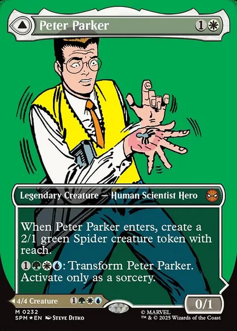 Peter Parker // Amazing Spider-Man, card 232 from Marvel's Spider-Man
