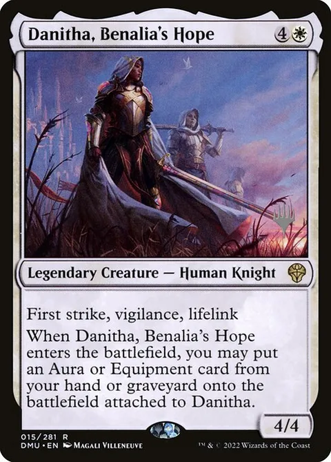 Danitha, Benalia's Hope, card 15p from Dominaria United Promos