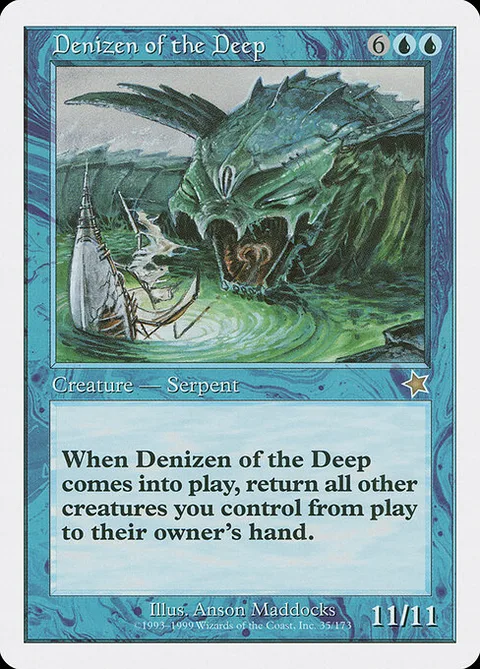 Denizen of the Deep, card 35 from Starter 1999