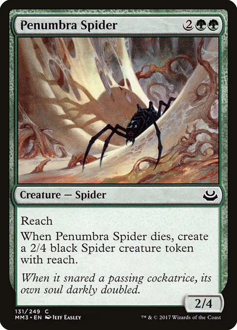 Penumbra Spider, card 131 from Modern Masters 2017