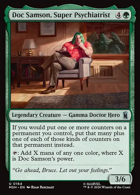 Doc Samson, Super Psychiatrist, card 164 from Marvel Super Heroes