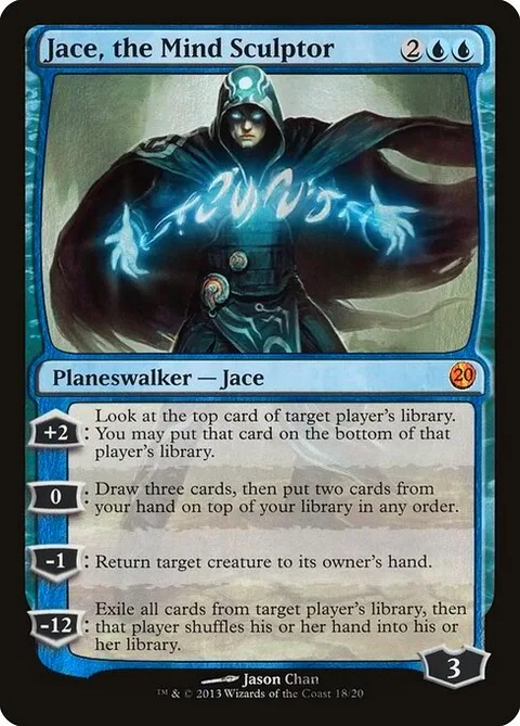 Jace, the Mind Sculptor, card 18 from From the Vault: Twenty