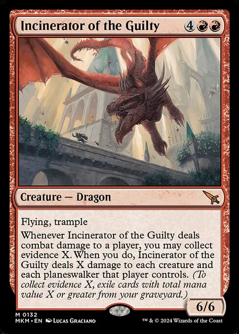 Incinerator of the Guilty, card 132 from Murders at Karlov Manor
