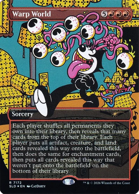 Warp World, card 7172 from Secret Lair Drop