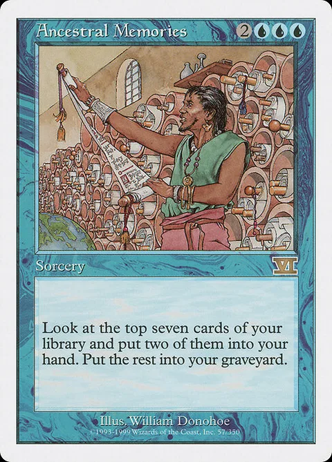 Ancestral Memories, card 57 from Classic Sixth Edition