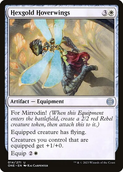 Hexgold Hoverwings, carte 14 de Phyrexia: All Will Be One