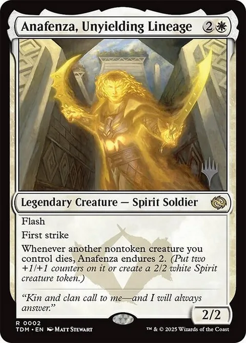 Anafenza, Unyielding Lineage, card 2p from Tarkir: Dragonstorm Promos