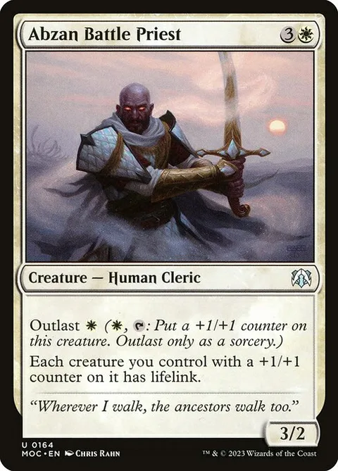 Abzan Battle Priest, card 164 from March of the Machine Commander