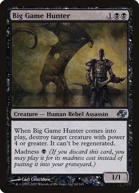 Big Game Hunter, card 63 from Planar Chaos