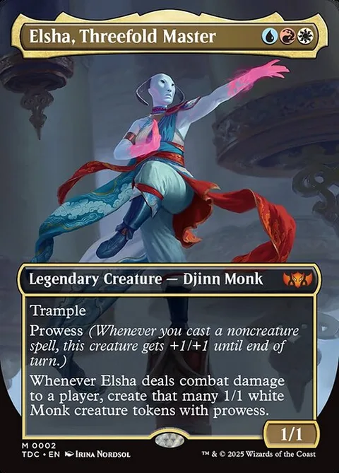 Elsha, Threefold Master, card 2 from Tarkir: Dragonstorm Commander