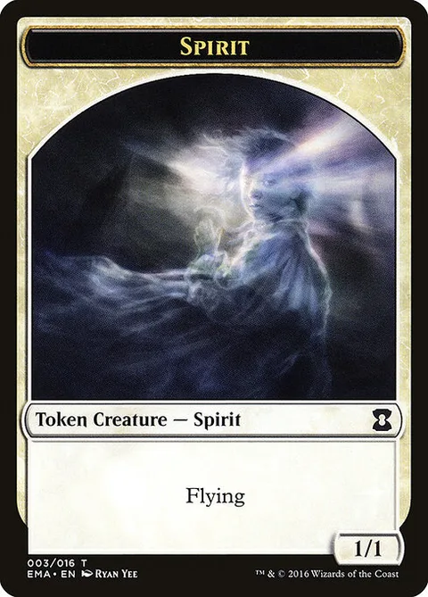 Spirit, card 3 from Eternal Masters Tokens