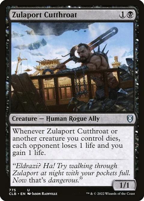 Zulaport Cutthroat, card 775 from Commander Legends: Battle for Baldur's Gate