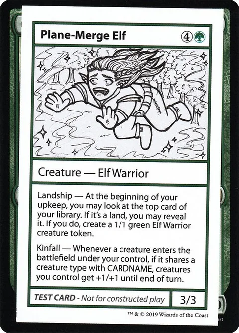 Plane-Merge Elf, card 83 from Mystery Booster Playtest Cards 2021
