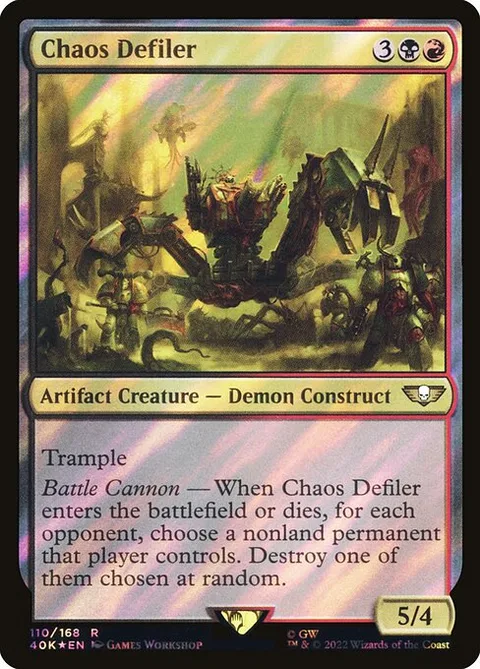 Chaos Defiler, carte 110★ de Warhammer 40,000 Commander