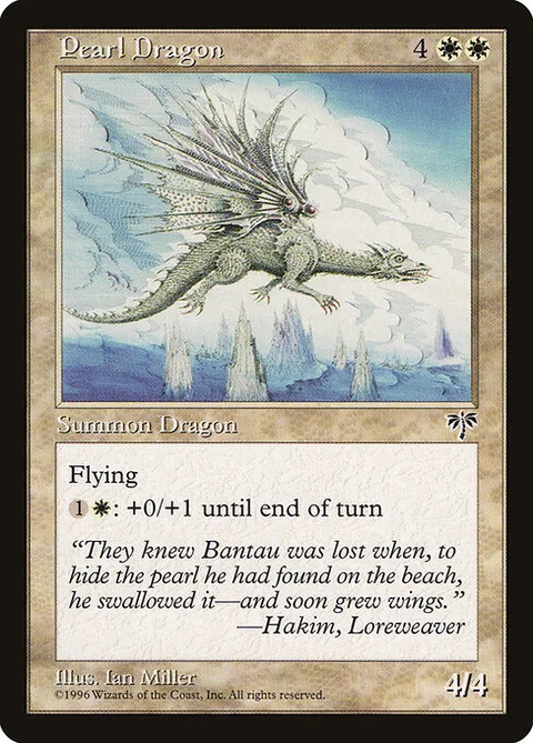 Pearl Dragon, card 33 from Mirage