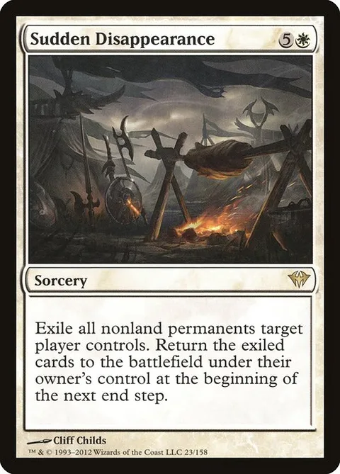 Sudden Disappearance, carte 23 de Dark Ascension