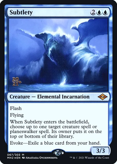Subtlety, card 67s from Modern Horizons 2 Promos