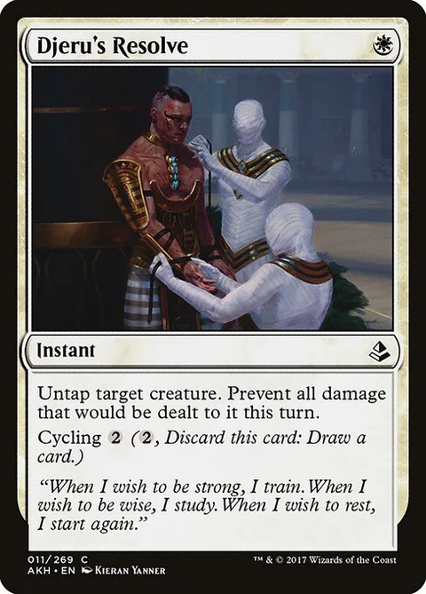 Djeru's Resolve, card 11 from Amonkhet