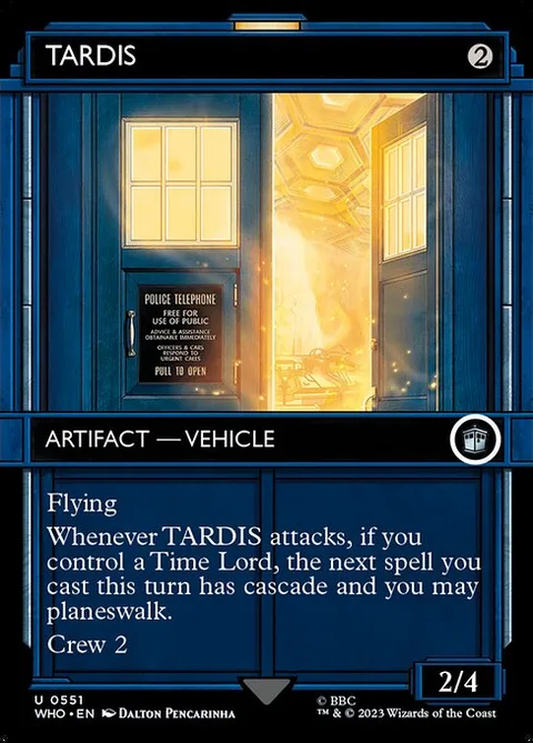 TARDIS, carte 551 de Doctor Who