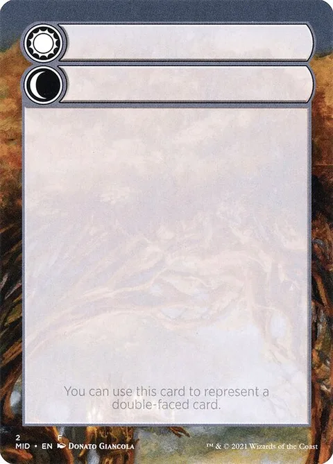 Double-Faced Substitute Card, card 2 from Innistrad: Midnight Hunt Substitute Cards
