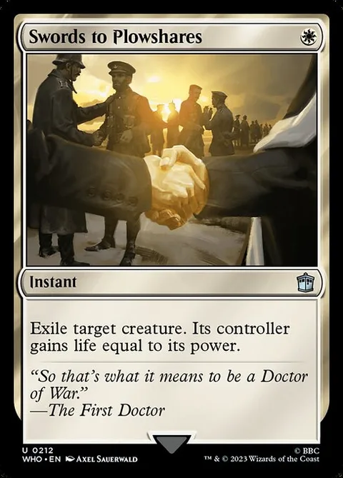 Swords to Plowshares, card 212 from Doctor Who