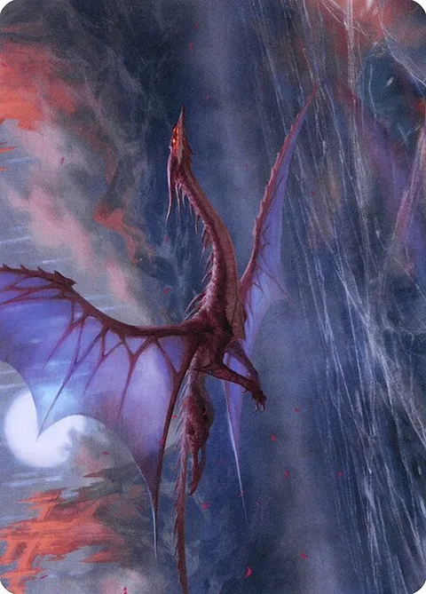 Manaform Hellkite // Manaform Hellkite, card 46 from Crimson Vow Art Series