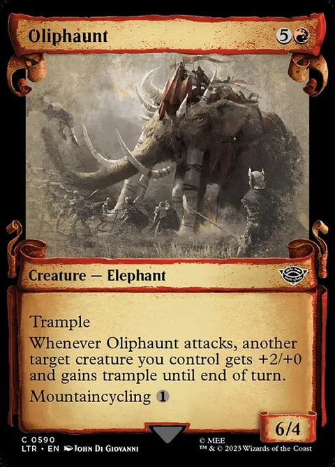 Oliphaunt, carte 590 de The Lord of the Rings: Tales of Middle-earth