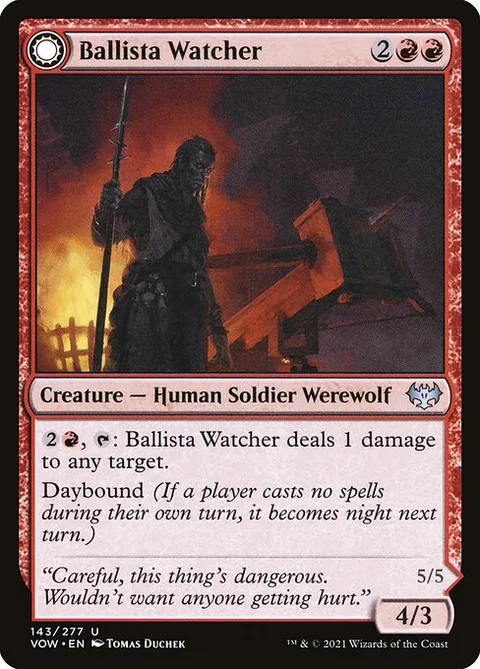 Ballista Watcher // Ballista Wielder, carte 143 de Innistrad: Crimson Vow