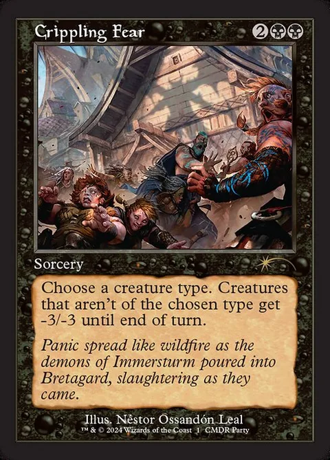 Crippling Fear, card 17 from Wizards Play Network 2024