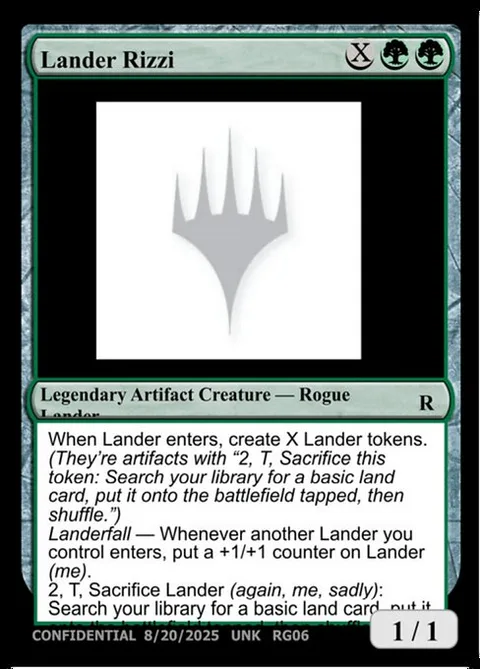 Lander Rizzi, card RG06c from Unknown Event
