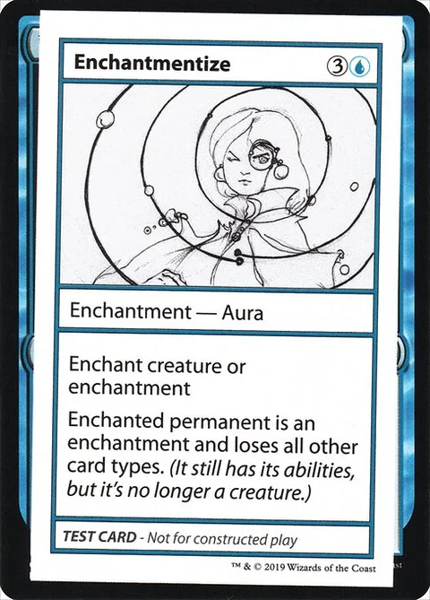 Enchantmentize, card 21 from Mystery Booster Playtest Cards 2021