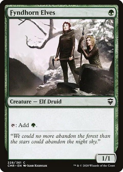 Fyndhorn Elves, carte 228 de Commander Legends