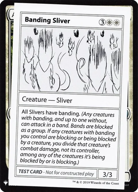 Banding Sliver, card 2 from Mystery Booster Playtest Cards 2019