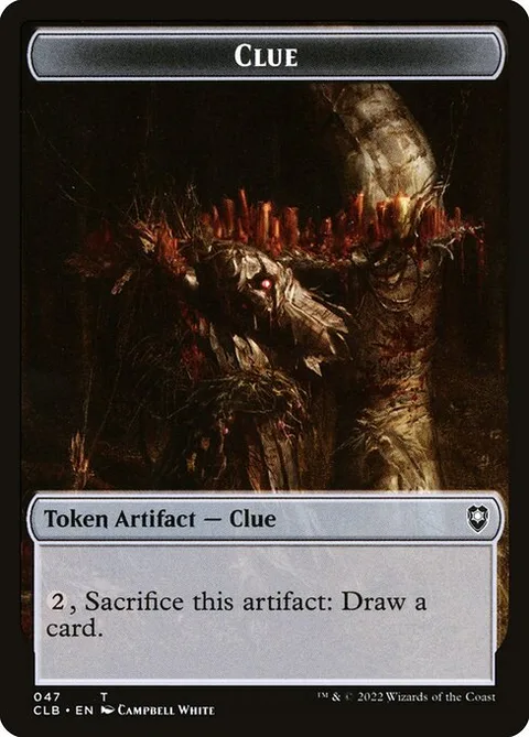 Clue, card 47 from Battle for Baldur's Gate Tokens