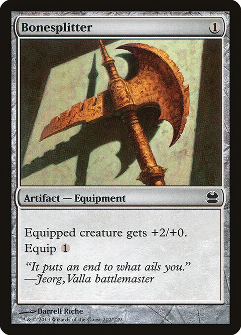 Bonesplitter, card 202 from Modern Masters