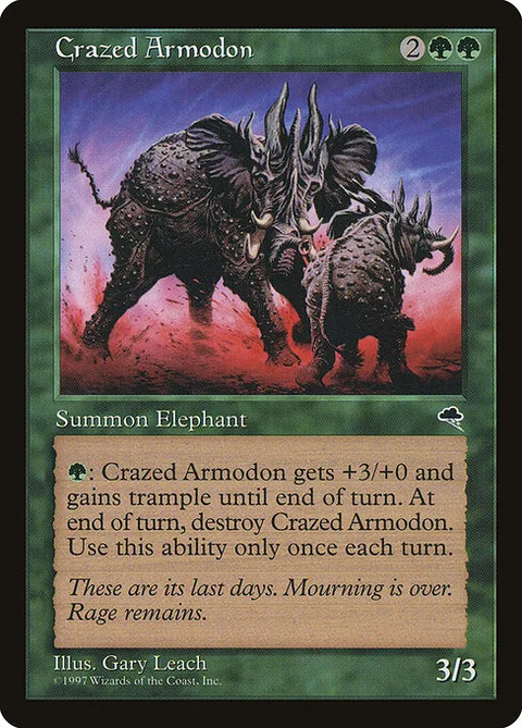 Crazed Armodon, carte 220 de Tempest