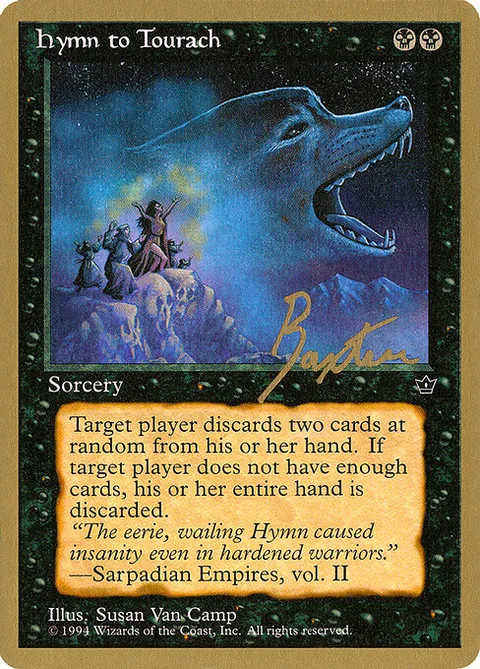 Hymn to Tourach, card gb38a from Pro Tour Collector Set