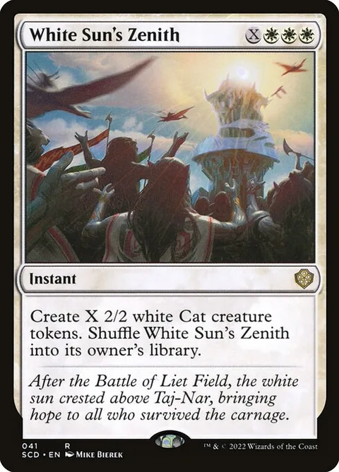 White Sun's Zenith, card 41 from Starter Commander Decks