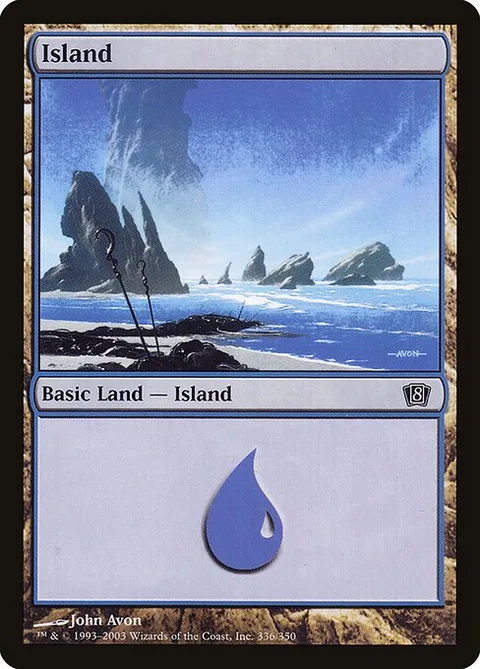 Island, card 336★ from Eighth Edition