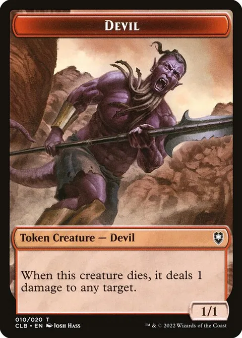Devil, card 10 from Battle for Baldur's Gate Tokens