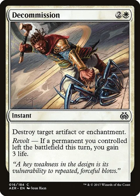 Decommission, carte 16 de Aether Revolt